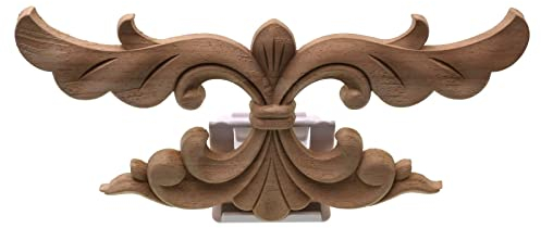 Holzgeschnitzter Aufkleber, Eckapplikationen, Rahmen, Wand, Türen, Möbel, Holzschnitzerei, dekorative Holzfiguren, Kunsthandwerk, Figur, A