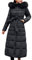 Chnnamzu Wintermantel Damen Lang - Warm Daunenmantel Mit Kapuze und Gürtel Lang Puffer Jacke Mantel Knielang Winterjacke Herbst Winter Daunenjacke mit Reißverschluss und Tasche