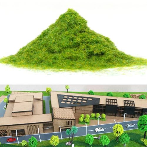HEBEOT Disposición ferroviaria artificial del modelo de la tabla de la arena del paisaje de las miniaturas estáticas de la hierba 500G para los caminos, pavimentando, canteras