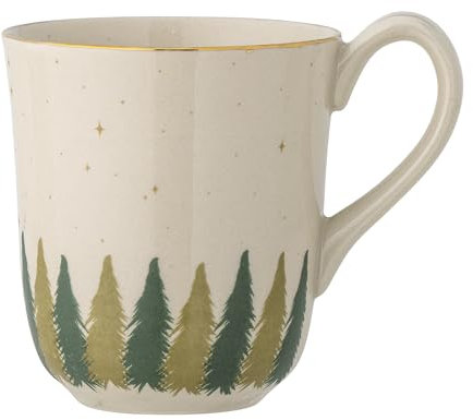 Bloomingville Spruce Becher, Tasse, Natur, Steingut, T9xH10 cm, 350 ml