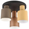 lightling Modern Deckenlampe Guido 3-flammig, mehrere Schirmfarben, exkl. 3 x E27 max. 40W, Metall, Ø 80 cm, Höhe 24 cm