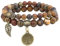 JUZICHEN Chakra Armband Damen, Yoga Armband Damen Mit Lebensbaum, Boho Armbänder Bunte Naturstein Armband Damen 16-25cm, Edelstein Armband Für Damen Frauen Männer (I)