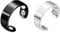 PRAOFRT 2 Stücke Ringe frauen Magnetringe damen,Lymphdrainage Magnetring Damen Herren,Frauen Finger Kupfer 4 Ultrastarke Magnete Verstellbar（Schwarz+Silber）