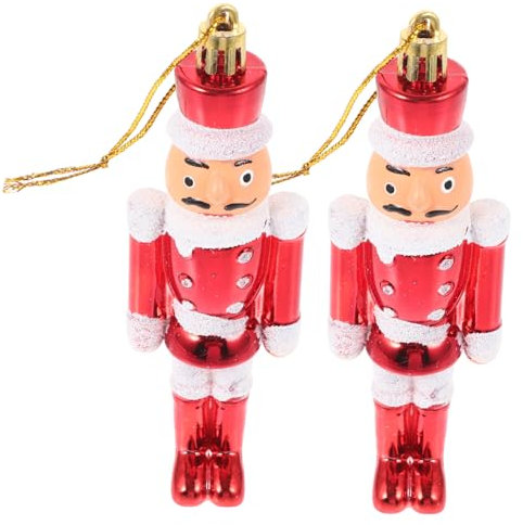 HOLIDYOYO 2pièces Décoration De Casse-Noisette à Suspendre Plastique Casse-Noisettes De Noël à Suspendre Cadeaux De Noël Décorations De Casse-Noisette