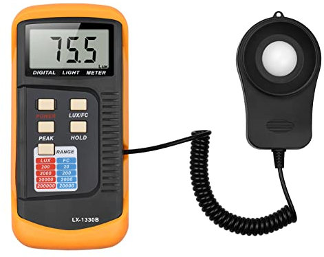 Lichtmesser, Lichtmesser, Lichtmesser für Pflanzen, Anemometer mit Aufbewahrungsbox für Gewerbliche, Industrielle und Laborumgebungen