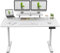 TRIUMPHKEY 180x80cm Escritorio Elevable Eléctrico con Estantes para Monitor y 2 Alturas de Memoria, Mesa Elevable Escritorio en Altura 73-118cm, Escritorio Oficina con Tablero Ensamblado Blanco