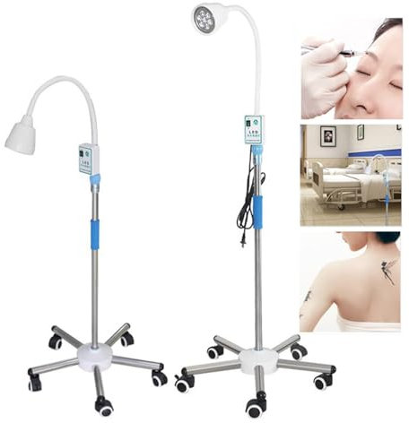 LED -Untersuchungslampe, Mobile Chirurgische Medizinische Untersuchung Licht Lampe Bodenständer Mobile Haustierklappe Chirurgisches Licht für Gynäkologie, Ambulante, Stomatologie