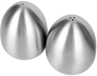 Garneck Eierförmiger Gewürzspender Aus Edelstahl – Kreativer Salz Und Pfefferstreuer Mit 3-Loch-Design Für Küche Und Haushalt – Praktischer Würzbehälter Für Zucker Und Gewürze