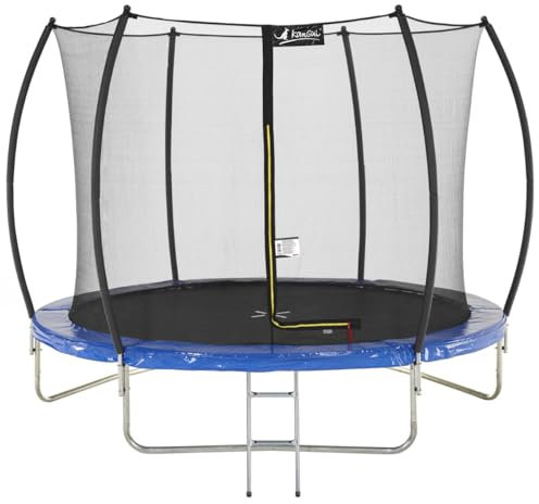 Kangui - Trampoline Rond Ø300cm avec Filet de sécurité et échelle - Bleu - FPR 300