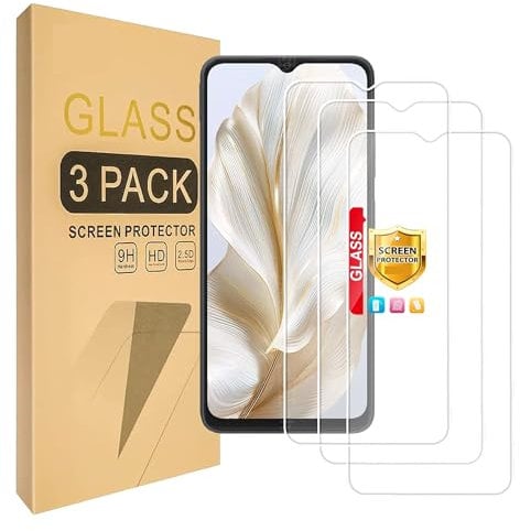 Lucyliy (3-Packungen) Kompatibel mit für Samsung Galaxy A70 Displayschutzfolie aus gehärtetem Glas [Härte 9H] [High Definition]