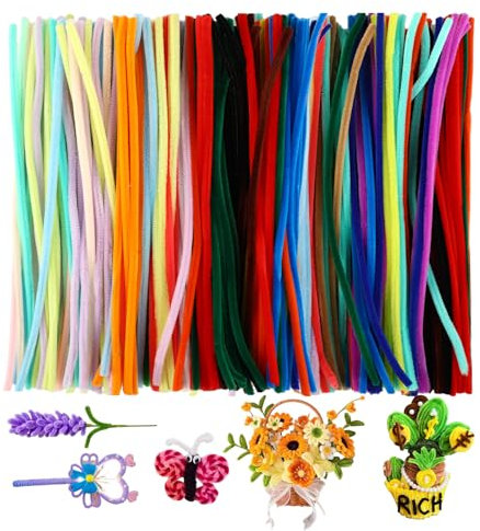 Atliberswo 300 piezas de limpiapipas – 21 colores para limpiapipas manualidades – limpia pipas para manualidades 30 cm x 6 mm – pipe cleaner Ideal para DIY, decoración y proyectos artísticos