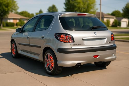 Generico LED RÜCKLEUCHTEN SCHWARZ PASSEND FÜR PEUGEOT 206