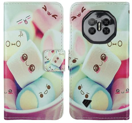 Tnviud Painted Flip Wallet-Design PU Leather Cover Skin Protection TPU Silicone Case For DOOGEE Fire 3 Max 4G 5.5 (Lovely Design)