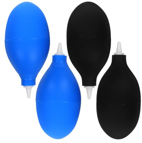 CONGARTENO 4 pezzi Soffiatore Aria in Silicone per Pulizia Fotocamera e Dispositivi Elettronici Pompa Manuale Leggera per Rimozione Polvere da Tastiere Laptop e Smartphone Compatto e