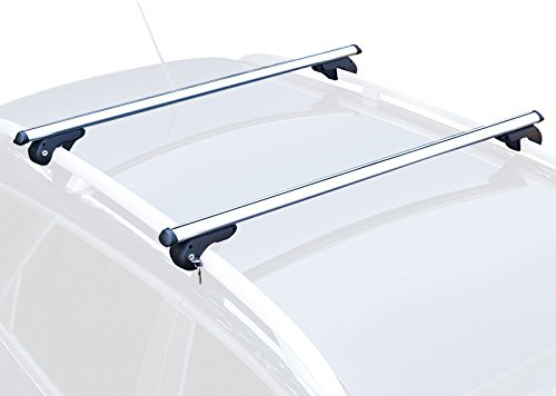 ProPlus Dachträger Relingträger Lastenträger universal, 120 cm, Aluminium, max. 90 kg, abschließbar