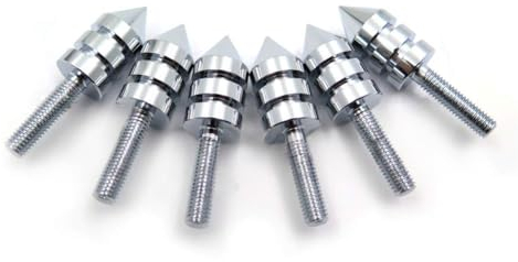 NBX- Motorrad Windschutzscheibe Chrom Spiked Bolzen Kit Brunnen Muttern Bolzen Set Unterlegscheiben Schrauben Schrauben
