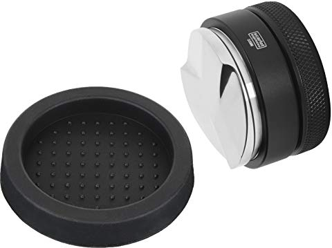 scarlet espresso | Distributor »Grande TRE«, gleichmäßige Verteilung von Kaffeepulver im Siebträger vor dem Tampen, Barista-Werkzeug, Einstellung von 5-13 mm (Set: 53 mm + Tamperablage)