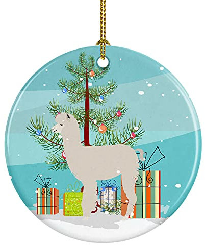Caroline's Treasures Weihnachten Keramik-Ornament, Lamas – Alpaka, 3 inch