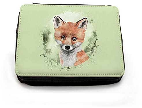 ilka parey wandtattoo-welt Gefüllte Federtasche Fuchs Schulstart Federmappe individuelles Federmäppchen & Namen Wunschnamen fm203