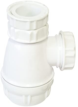 SOMATHERM FOR YOU - BB410 - Syphon Bidet einstellbar Ø32 - NF - weiß Kunststoff - Ankunft 33/42-33/42 Ausgabe mit amerikanischen Verbindung für Schlauch 32 - höhenverstellbar