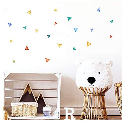 Little Deco Wandaufkleber Safariparty I Zusatz - Dreiecke I Giraffe Zebra Wandtattoo Mädchen Kinderzimmer Aufkleber Junge Deko Sticker Babyzimmer DL313-Z2