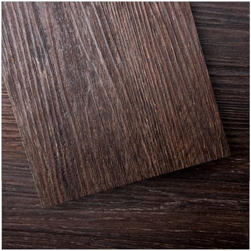 Art3d Peel and Stick Floor Tile Vinyl Wood Plank 54 Sq.Ft, Brown Stone, Rigid Surface Hard Core Easy DIY Self-Adhesive Flooring