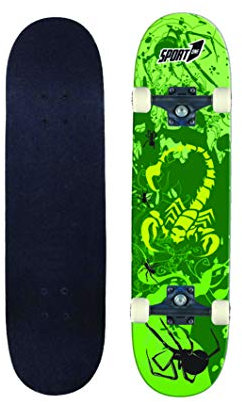 Skateboard bambino Skateboard adulto professionale ragazzo cruiser bambini skate ragazza carver skateboard penny board (ORION VERDE)