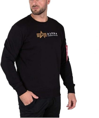 Alpha Industries Alpha Label Sweater Sweatshirt für Herren Black