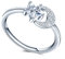 MICGIGI Damen 925er Sterling Silber Ring Sterne und Mond Verstellbarer Ring mit Zirkonia