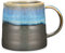 SECELES 400ml Large Ceramic Coffee Mugs, 14Oz Handmade Kiln Change Glaze Porcelain Tea Cup for Office and Home, Large Handle, Microwave and Dishwasher Safe, Hot and Cold Drinking (Rock Blue)