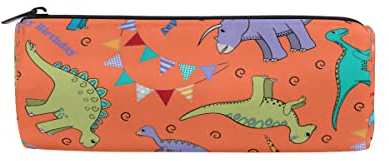 Dino Federmäppchen für Jungen und Mädchen, Reißverschluss, Organizer, Schreibwarenhalter, Tasche, Bleistiftboxen, Make-up, Kosmetiktasche
