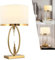 Chao Zan Tischlampe, Tischleuchte minimalistisch, Nachttischlampe aus Metall runden Lampenschirm, Metall, Wohnzimmerlampe Stoff Gold kreativ nordisch, Lampe mit Schalter, E27 Schlafzimmer Büro