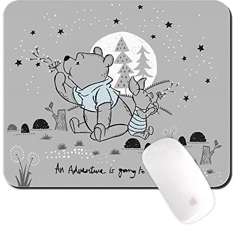 ERT GROUP Original und offiziell lizenziert von Disney Anti-Rutsch-Mauspad, Muster Winnie The Pooh and Friends 008, Anti-Rutsch-Computer-Mauspad, rechteckig 220 mm x 180 mm