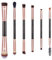 docolor Pinceles de sombra de ojos, 7 unidades, pinceles para maquillaje de ojos profesionales, doble cara, reutilizable, herramienta de maquillaje para aplicar contorno y definición, sombras