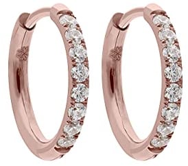 Qudo Creole ETERNITY mit Zirkonias (20mm, rosegold)