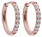 Qudo Creole ETERNITY mit Zirkonias (20mm, rosegold)