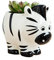 DIYOMR Niedlicher Tier-Keramik-Übertopf, kleiner Sukkulenten-Topf, Cartoon-förmiger Blumentopf für Mini-Pflanzen, Blumenkaktus, glänzende Keramik, Pflanzen nicht im Lieferumfang enthalten (Zebra)