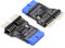 xiwai USB 3.0 1 a 2 USB 2.0 9 pines puerto multilier hembra placa base adaptador extensión HUB conector