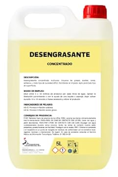 Desengrasante Concentrado Extrafuerte Proquimar – Limpiador Profesional para Cocinas, Baños, Vehículos y Más – Elimina Grasa y Suciedad Incrustada – Garrafa de 5 Litros