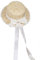CARTBAE Chapeau De Canotier en Paille À Large Bord Femmes TeaParty Sunhat Arcs Chapeau De Paille Ruban Chapeau De Paille Été Paille Plages Chapeau Sunhat