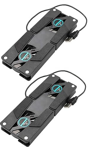Didiseaon 2 Piezas Disipador De Calor Refrigerador Portátil Soporte para Portátil Soportes para Portátiles Enfriador De Notebook Pesado Enfriador De Portátil Abdominales Plegable Ventilador