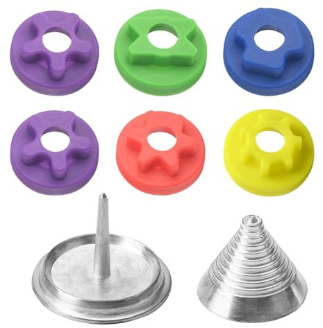 Ohoho Lawn Mower Blade Balance Adapter for Most Brand Lawnmower Blades (Silver + Color)