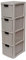 SIDSONS Small Rattan Effect |4 Drawer Storage Tower Unit| A5 Size Desktop Tabletop Office Home School Organizer For Stationary Cosmetic Jewellery - Mushroom Colour - 62cm (H) x 25cm (D) x 19cm (W)