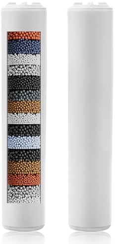Magichome 20 Stufen Duschfilter for Magichome Duschkopf 2 Pack Duschfilter für Kalkhaltiges Wasser Wasserfilter Dusche zur Entfernung von Chlor
