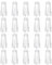 sourcing map Cord Knobs, Transparent Plastic Cord Tassel Drops Pull End Pendant for Window Blinds Shade Curtain Craft, 1.3x0.5 20Pcs