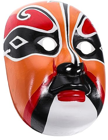 HOOTNEE Masque Opéra Chinois Décoratif Pour Fête Masque Opéra Mural Accessoire De Pour Halloween Et Événements