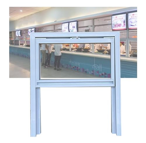 LVLDAWA Kellerfenster, Unterkippbare, Isolierte Schuppenfenster Mit Belüftung, Bündig Montierte Schiebefenster Aus Gehärtetem Glas Für Scheunen, Garagen(40x60cm)