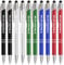 Gravurmaster Kugelschreiber 20 Stk mit Touchpen Personalisierter Kugelschreiber mit Gravur Druckkugelschreiber Set, Druckkugelschreiber mit Wunschtext & Logo, Für Business, Büro, Schule unw.