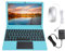 Computadora Portátil de 10.1 Pulgadas, Computadora Netbook Portátil con Procesador de Cuatro Núcleos, Carga Tipo C Cámara Incorporada Puerto USB de Fidelidad (Enchufe Europeo