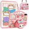 Custodia Bambini Compatibile con Huawei MatePad SE 11 Pollici 2024 + 1 Penna Stilo Pc, Silicone Antiurto Melody Cover con Supporto per Maniglia, Tracolla